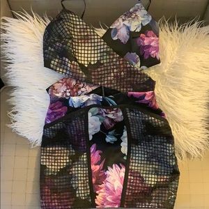 NBD Say My Name floral cutout dress